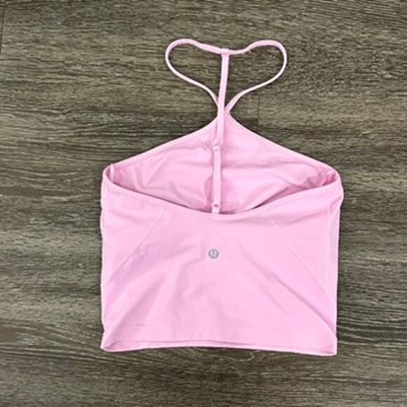 EUC Lululemon Align T-Strap Tank Top Vitapink Light Support Yoga Crop A/B Cup 2 - Picture 4 of 12